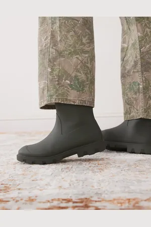 Hunter Downpour short wellington boots in dark olive