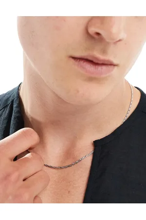 ASOS Waterproof stainless steel twist chain necklace in tone