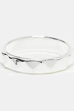 ASOS Sterling band ring with brushed design