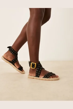 ASOS Jazzy whipstitch espadrille sandals in