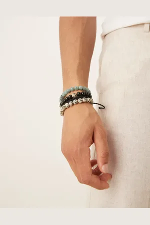 ASOS 4 pack beaded and cord bracelets in