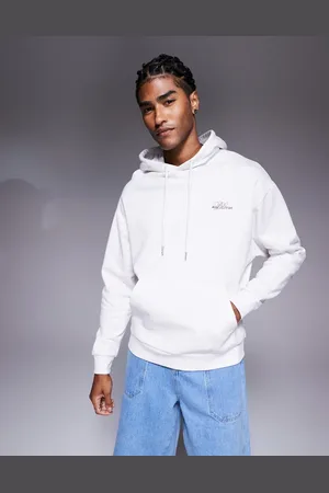 ASOS Oversized hoodie with floral prints in