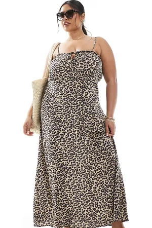 ONLY Midi dress in animal print