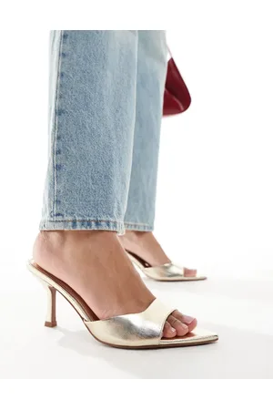 ASOS Heyday pointed sole heeled mules in