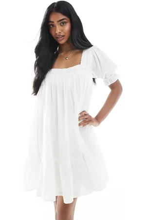 Miss Selfridge Voile smock dress in