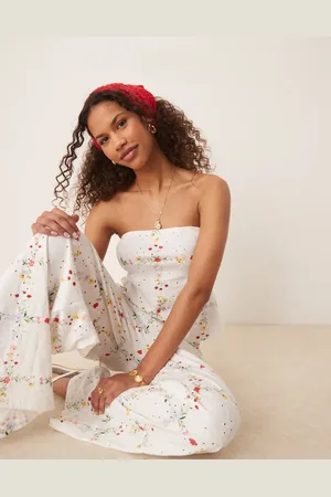 ASOS Broderie bandeau co-ord in floral print