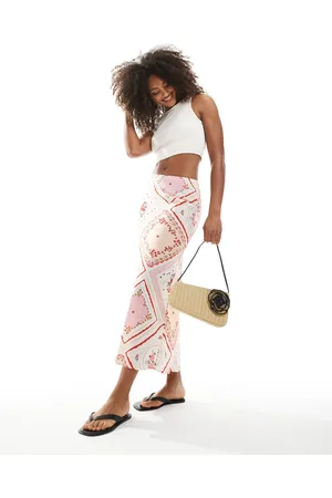 New Look Bias midi skirt in floral pattern