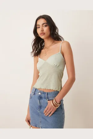 ASOS Ribbed cami top in mint