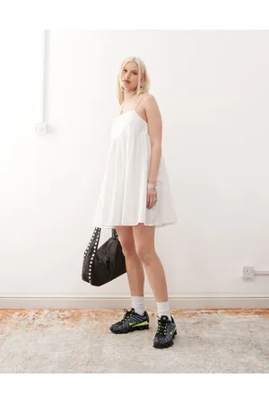 COLLUSION Sun dress in white