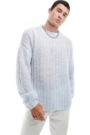 ASOS Oversized open knitted brushed rib jumper in