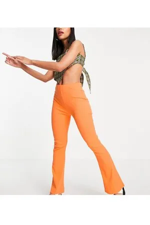 COLLUSION Seam split legging flare in