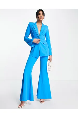 ASOS Jersey suit super flare in electric
