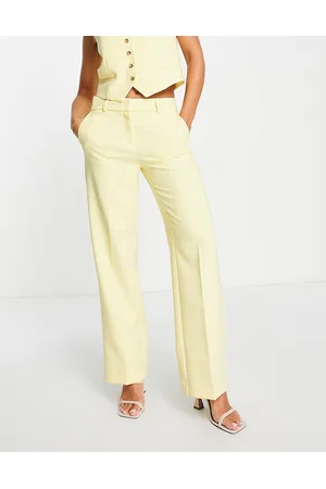 SELECTED Femme tailored suit wide leg trousers in pastel