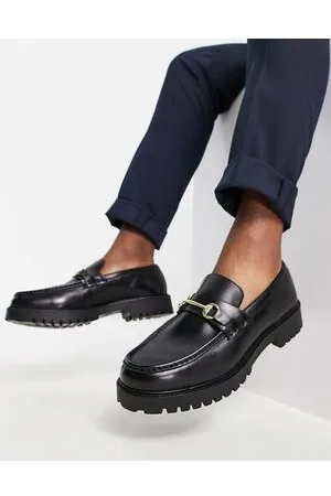 WALK LONDON Sean chunky snaffle loafers in leather