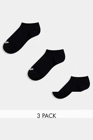 adidas 3 pack trainer socks in