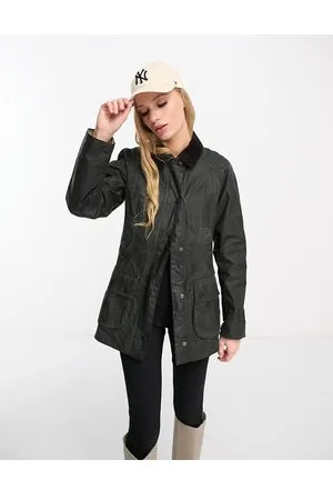 Barbour Beadnell wax jacket in sage