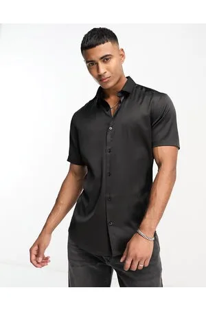 ASOS Skinny satin shirt in