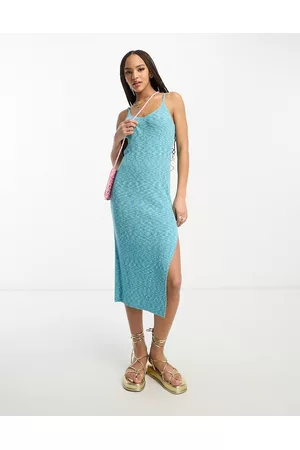 ASOS Damen Freizeitkleider - Knitted maxi dress in space dye yarn