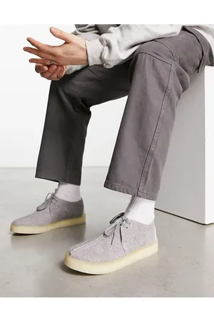 Clarks Trek cup shoes in hairy suede