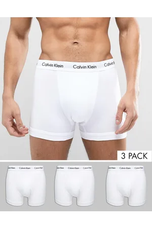 Calvin Klein Cotton stretch 3 pack trunks in