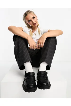 ASOS Majesty chunky fringe loafer in