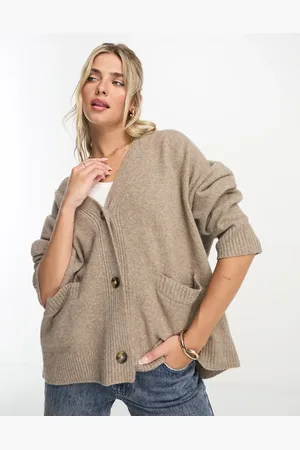 Monki Knit button front cardigan in