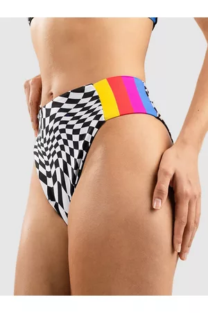 Hurley Damen High-waisted Bikinis - Nascar Reversible Moderate High Waist Bikini Bottom