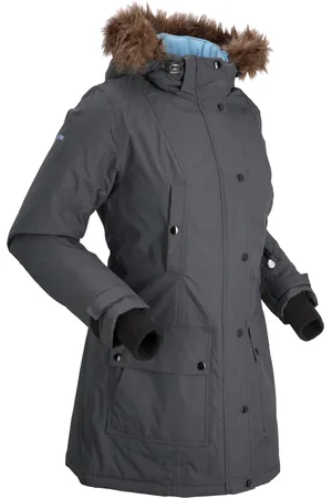 bonprix Wasserdichte Funktions-Outdoor-Longjacke mit Kapuze