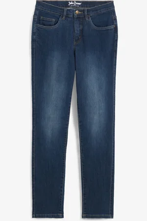 bonprix Straight Jeans Mid Waist, Stretch