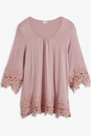 bonprix Shirt mit Spitze