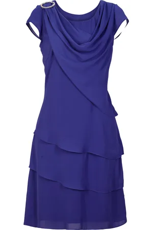 bonprix Minikleid im Lagen-Look mit dekorativem Accessoire