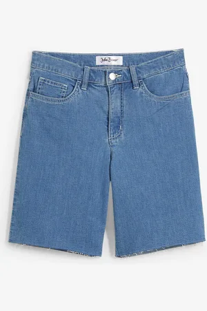 bonprix Straight Jeans, Mid Waist, Bermuda