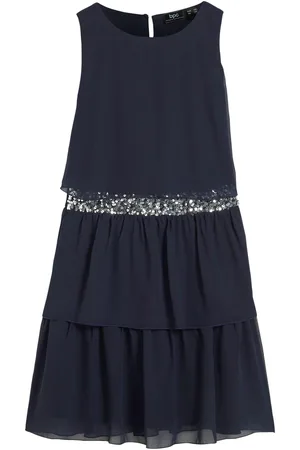 bonprix Chiffonkleid mit Paillettenband