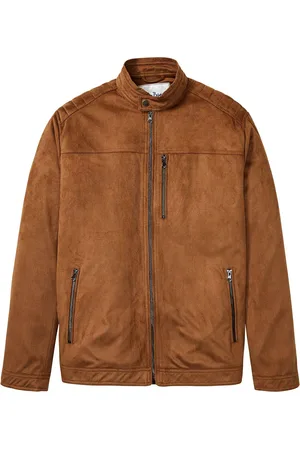 bonprix Jacke in Veloursleder-Optik