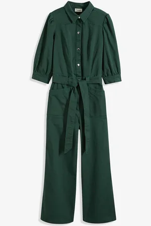 bonprix Utility-Overall mit Puffärmeln