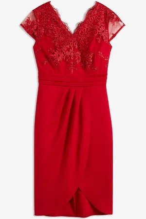 bonprix Minikleid mit Spitze