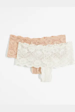 bonprix Panty mit Spitze (2er Pack)