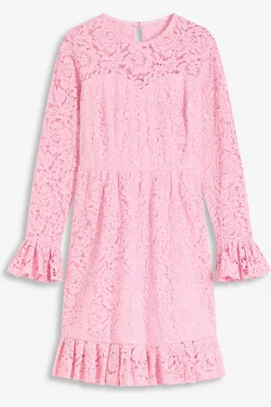 bonprix Spitzenkleid mit Satinband und Volants