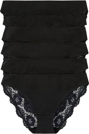 bonprix Slip mit Spitze (6er Pack)