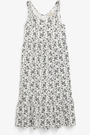 bonprix Maxikleid aus elastischem Bio-Baumwoll-Mix