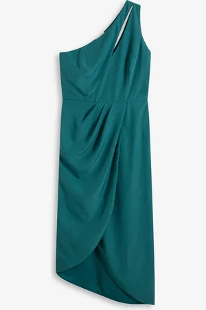 bonprix Satin-Kleid mit Drapierung