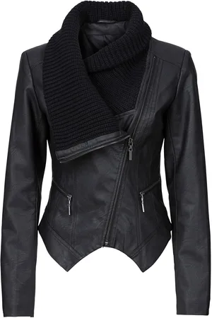 bonprix Lederimitat-Jacke mit Schalkragen