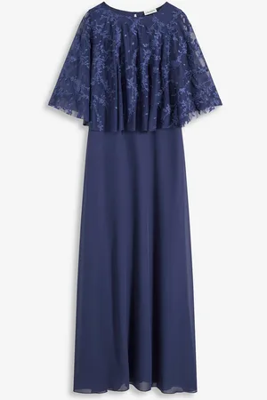 bonprix Chiffonkleid mit floraler Stickerei