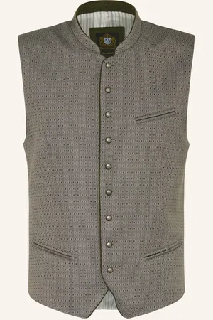 Hammerschmid Trachtenweste Robert Slim Fit grau