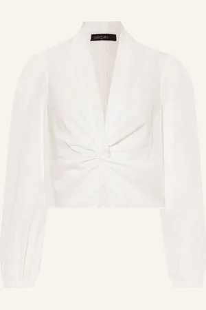 Marc Cain Cropped-Blusenshirt weiss
