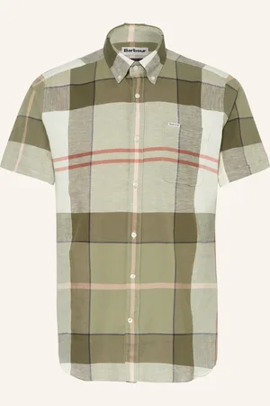 Barbour Kurzarm-Hemd Tailored Fit gruen