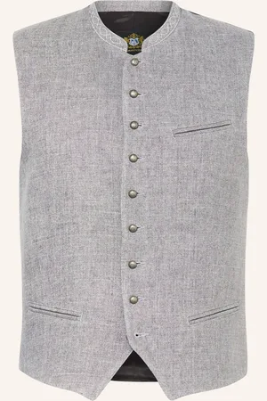 Hammerschmid Trachtenweste Franz Slim Fit grau