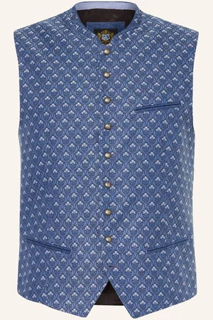 Hammerschmid Trachtenweste Julian Slim Fit blau