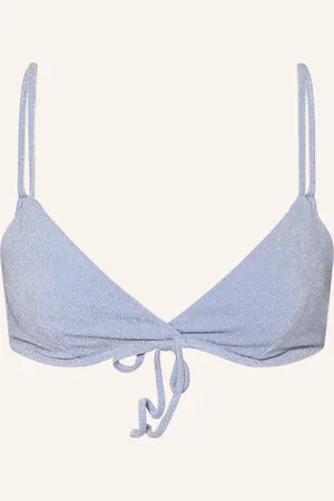 Samsøe Samsøe Samsøe Samsøe Triangel-Bikini-Top Alyssa Mit Glitzergarn blau