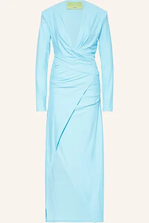 GAUGE81 Kleid In Wickeloptik Carmen blau